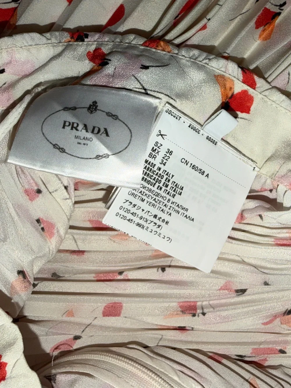 Prada lightweight pleated